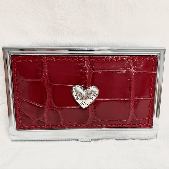Brighton Love Beat Business Card Holder with Dust Bag NWT - Picture 5 of 10